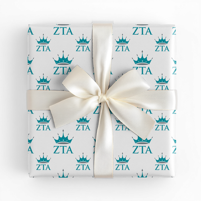 Crowned Zeta Letters - Wrapping Paper