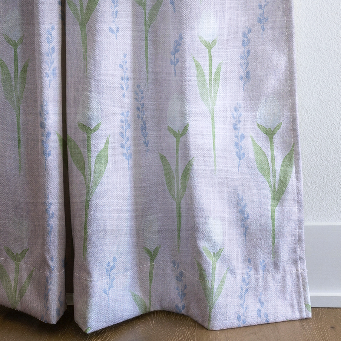 Lavender Lane - Drapery — corner closeup