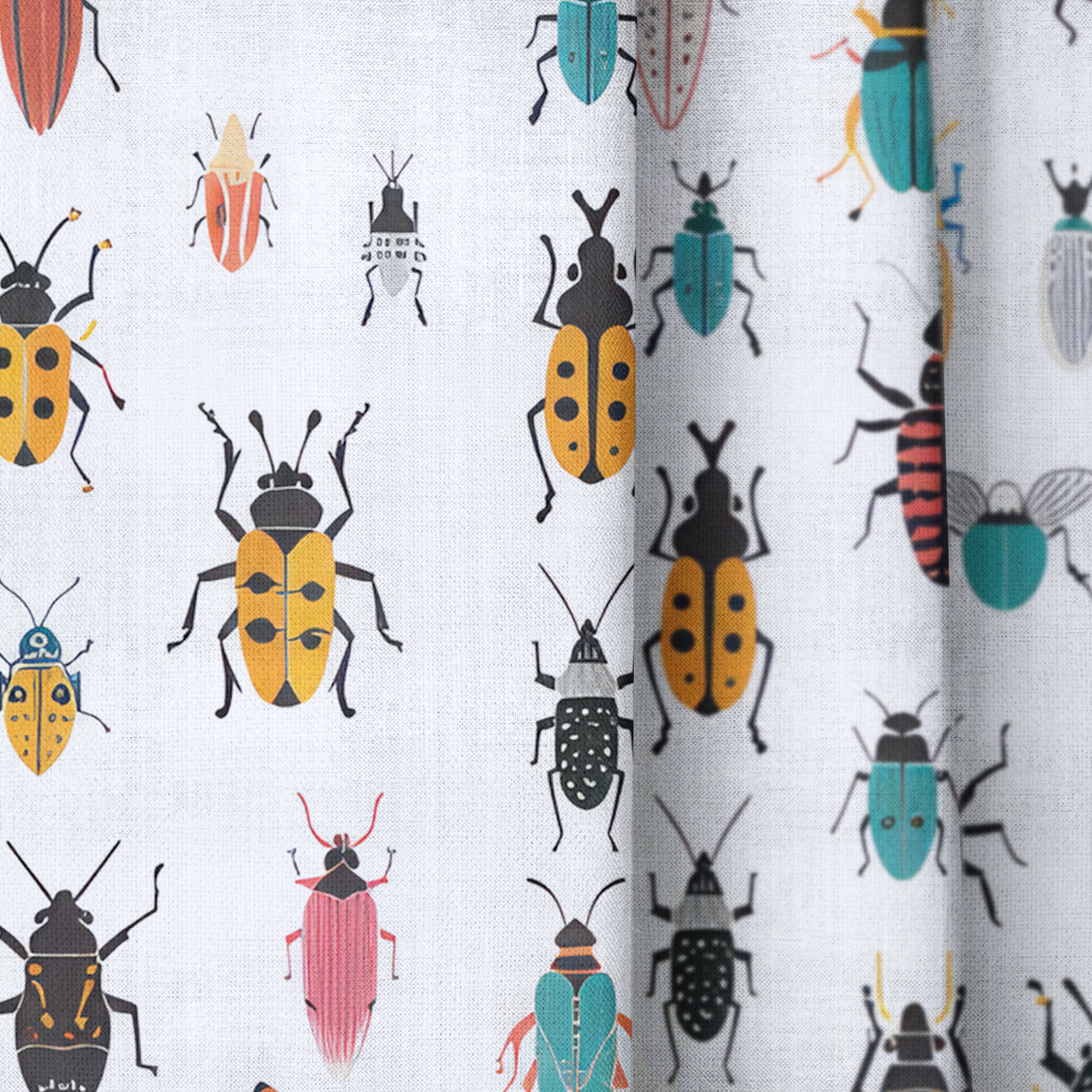 Beatle Mania - Drapery — close up