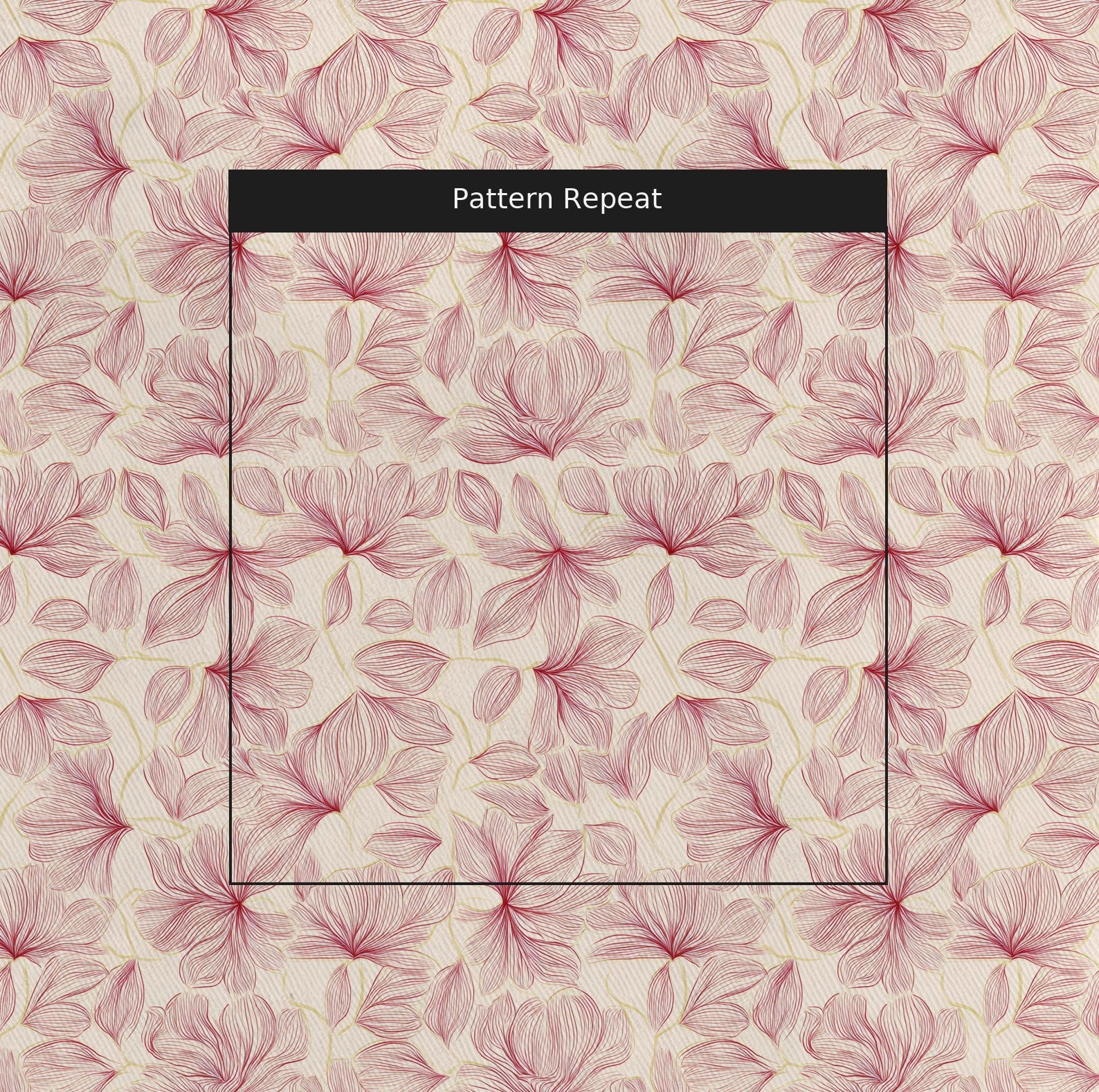Raspberry Mist Fabric by the Yard — pattern repeat