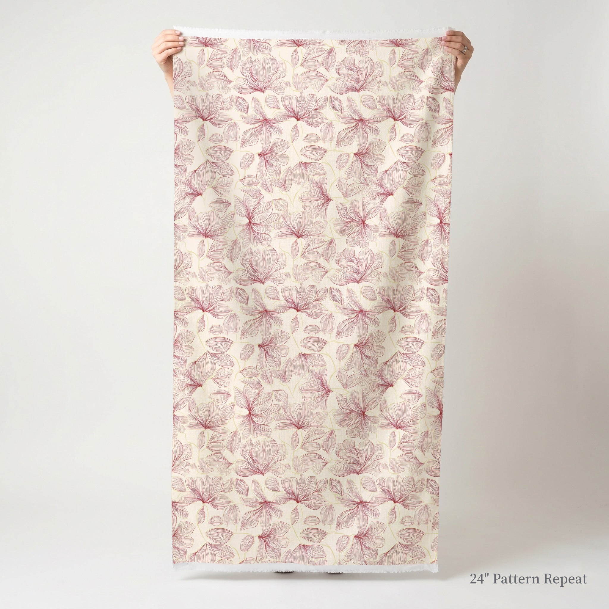 Raspberry Mist Fabric by the Yard