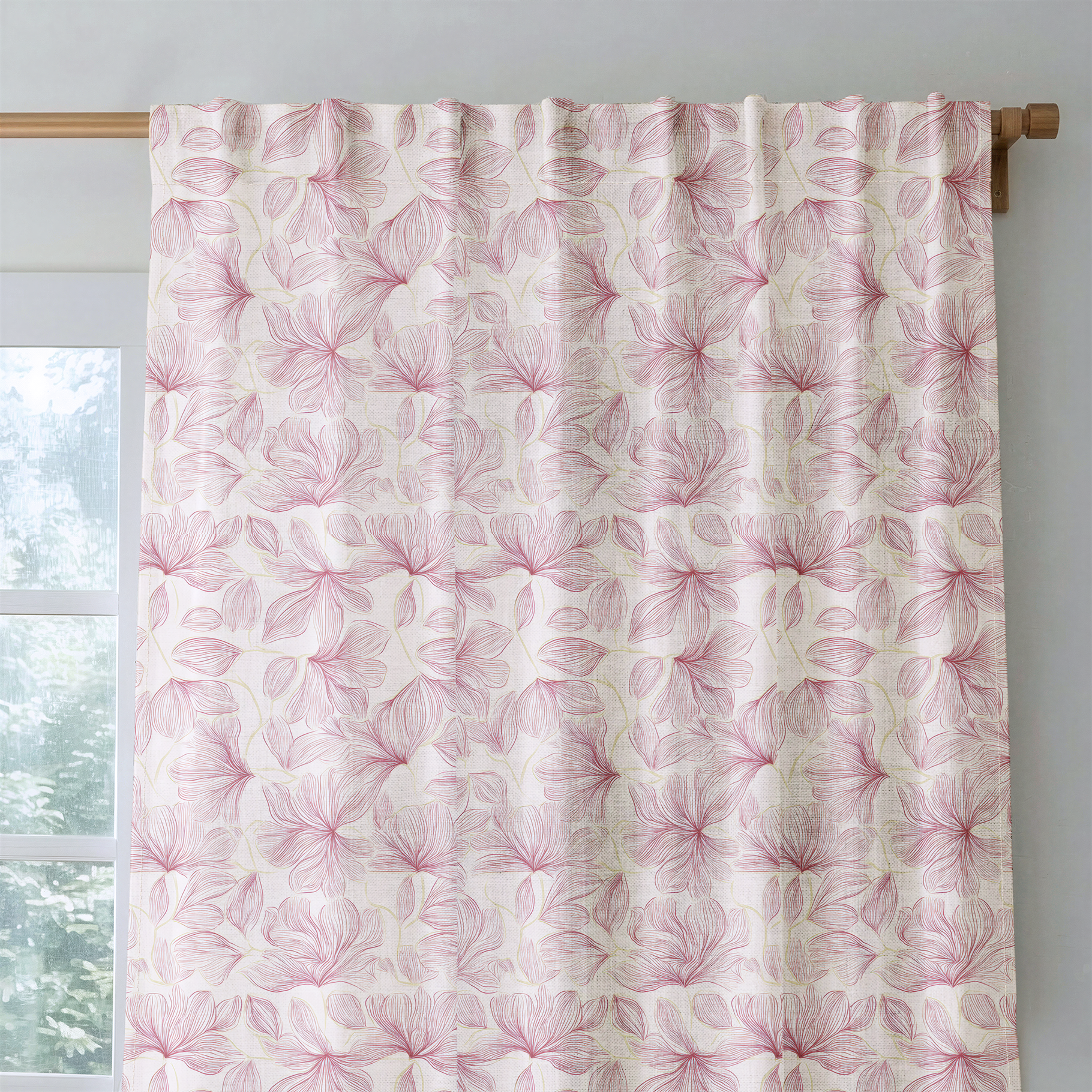 Raspberry Mist - Drapery — rod
