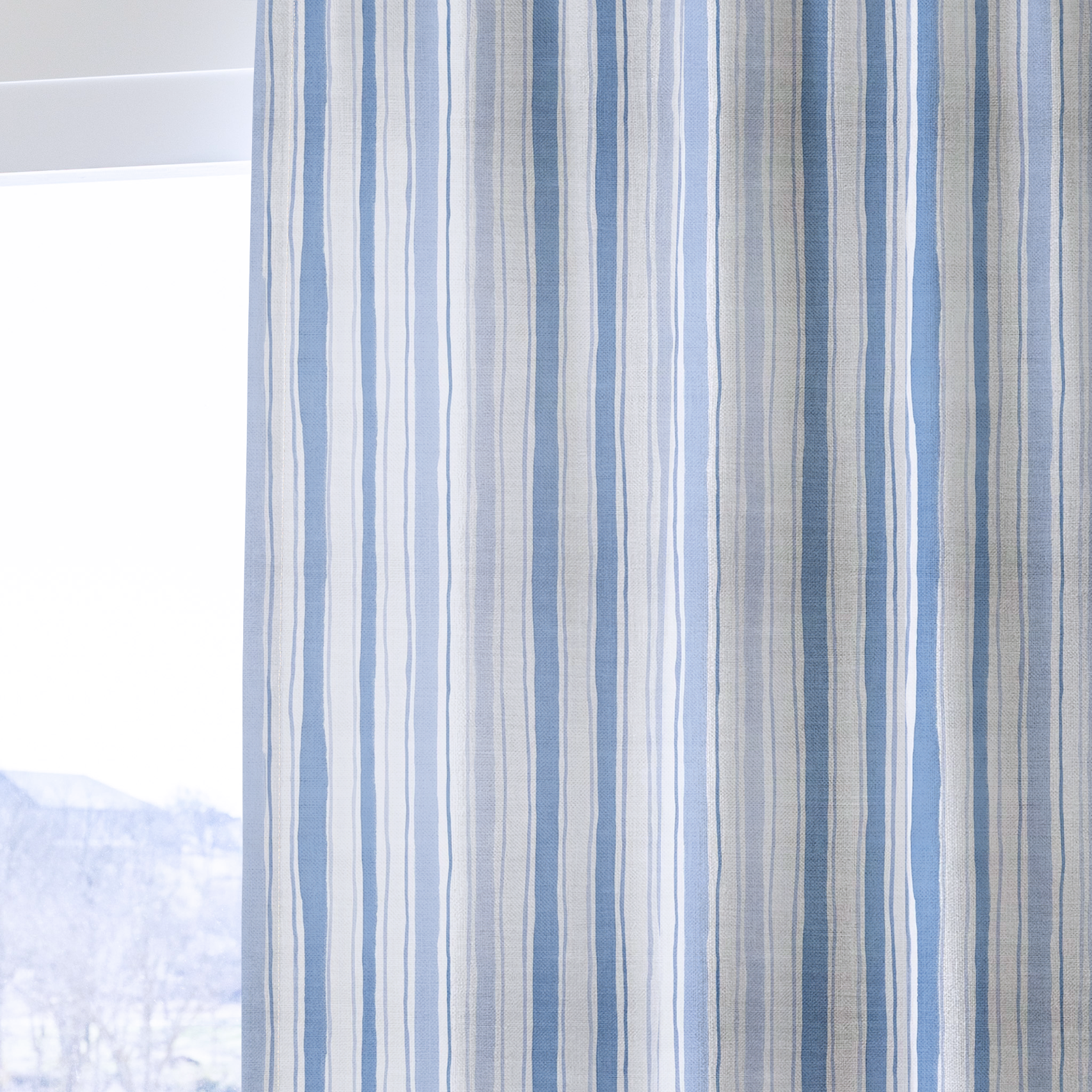 Snowcone Stripes - Drapery — one panel