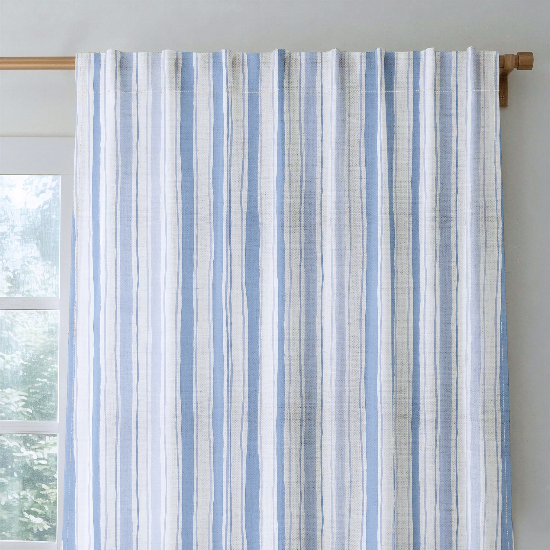Snowcone Stripes - Drapery — rod