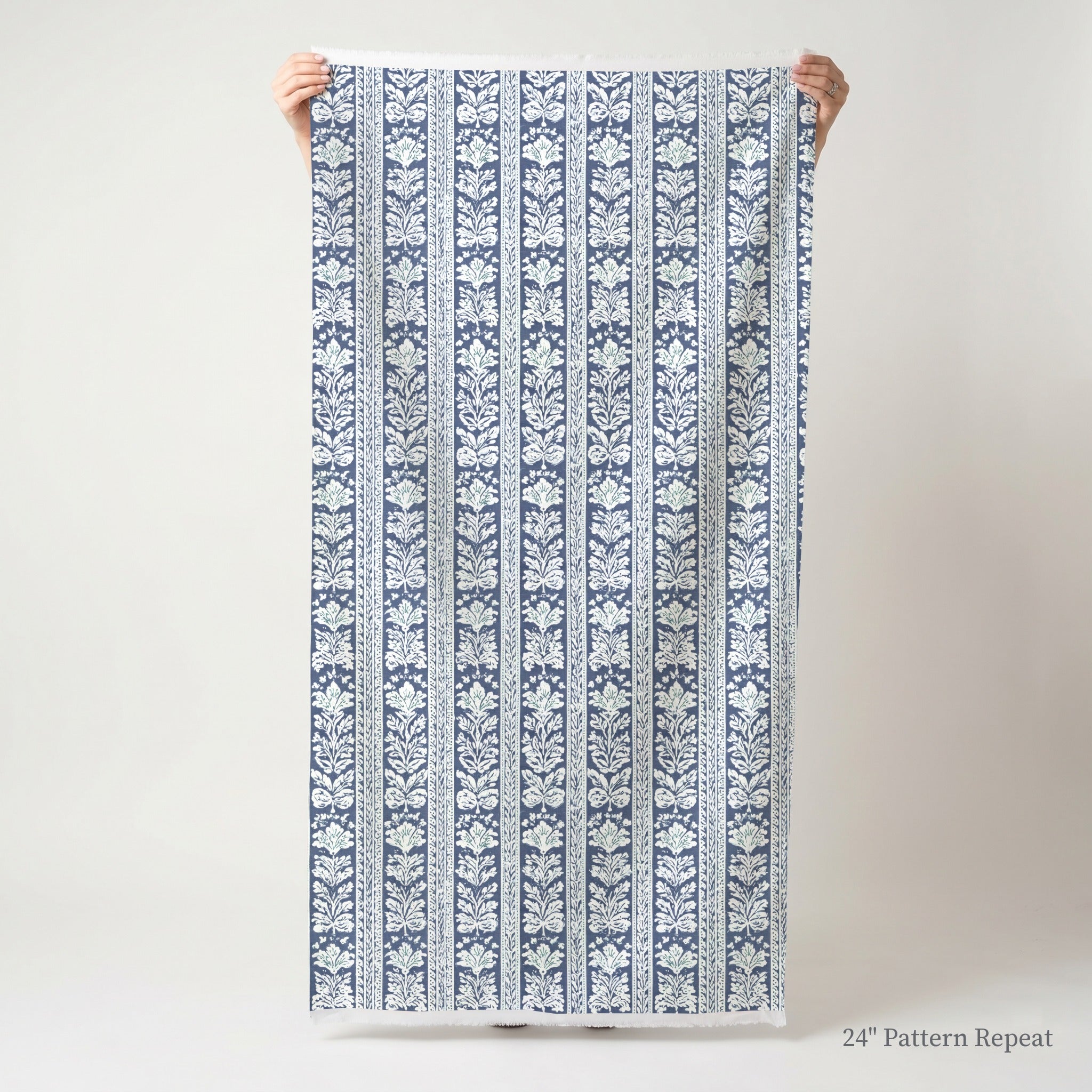 Blue Parlour Navy Fabric by the Yard