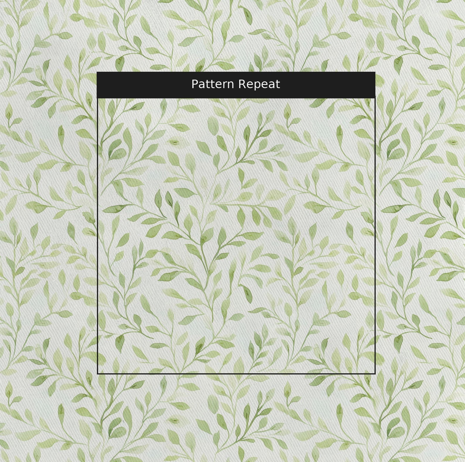 Spring Vine Fabric by the Yard — pattern repeat
