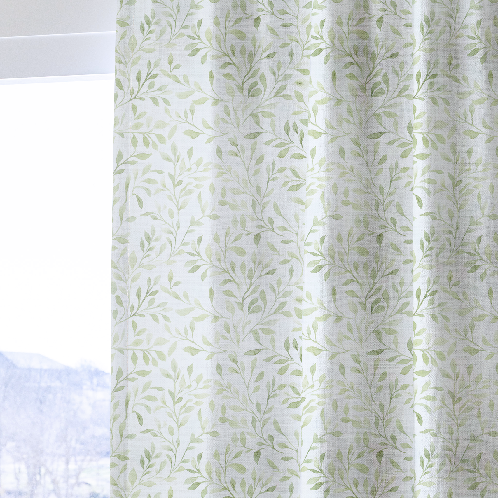 Spring Vine - Drapery — one panel