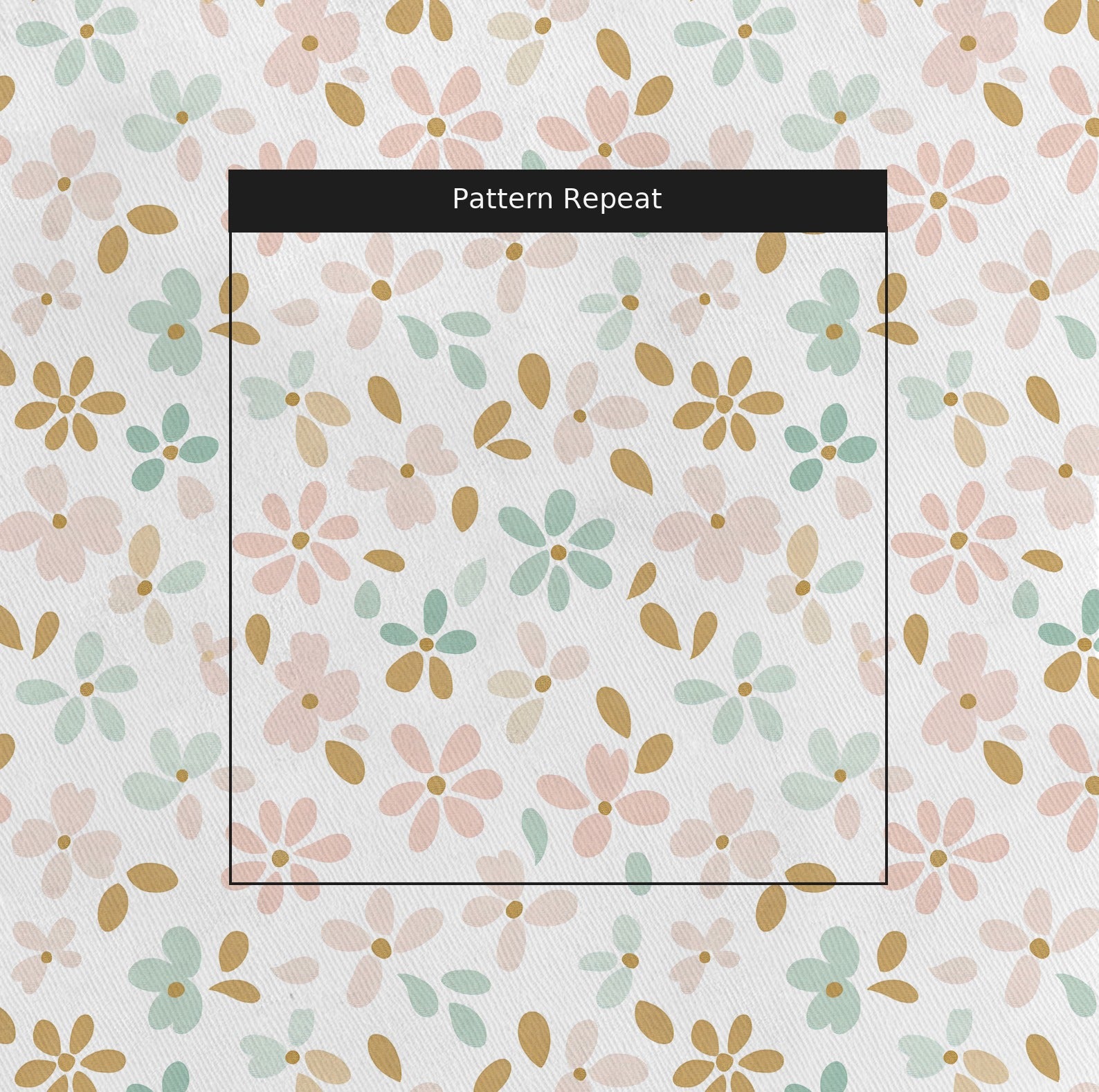 Petal Dots Fabric by the Yard — pattern repeat