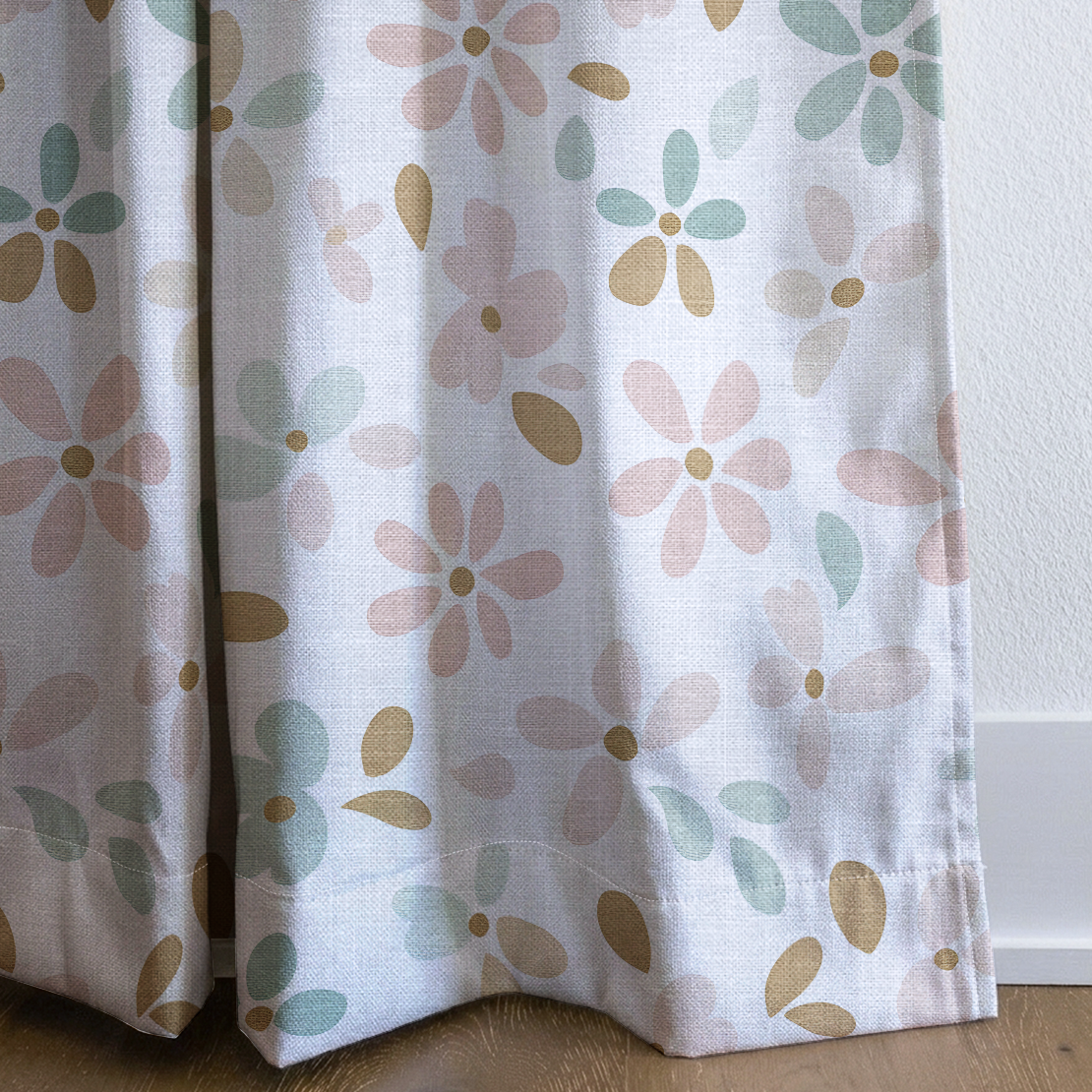 Petal Dots - Drapery — corner closeup