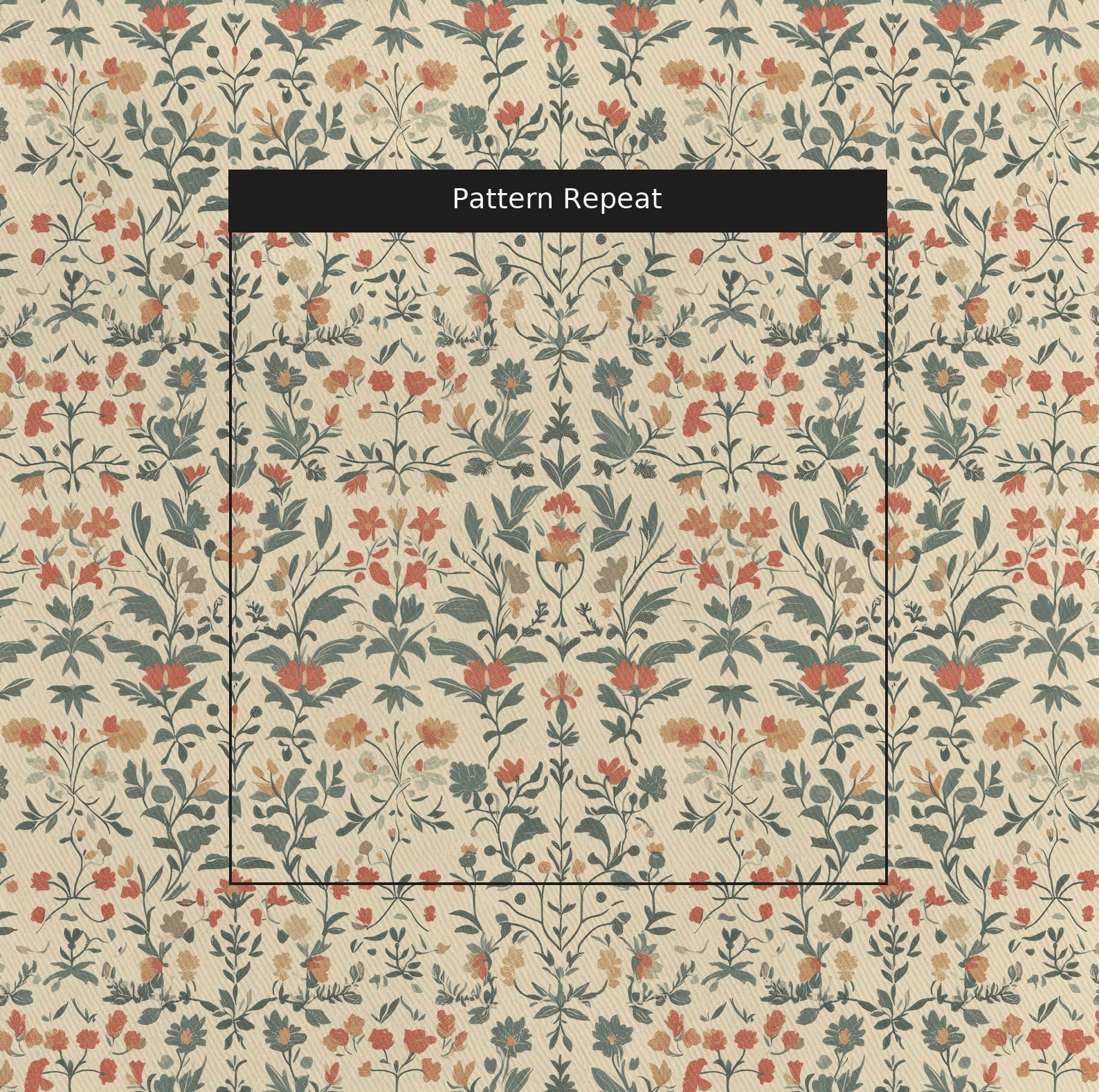 Darla Fabric by the Yard — pattern repeat