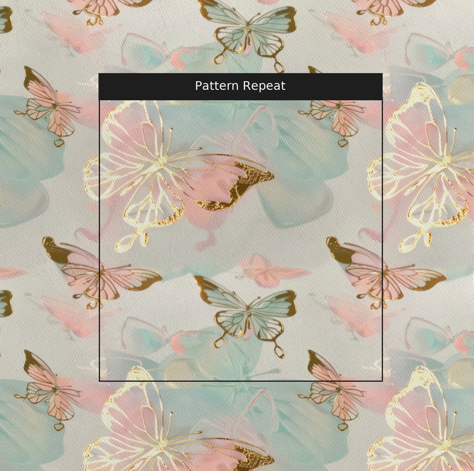 Isabella's Illusion Fabric by the Yard — pattern repeat