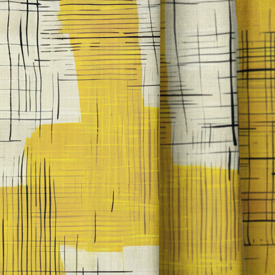 Sunshine Sketch - Drapery — close up