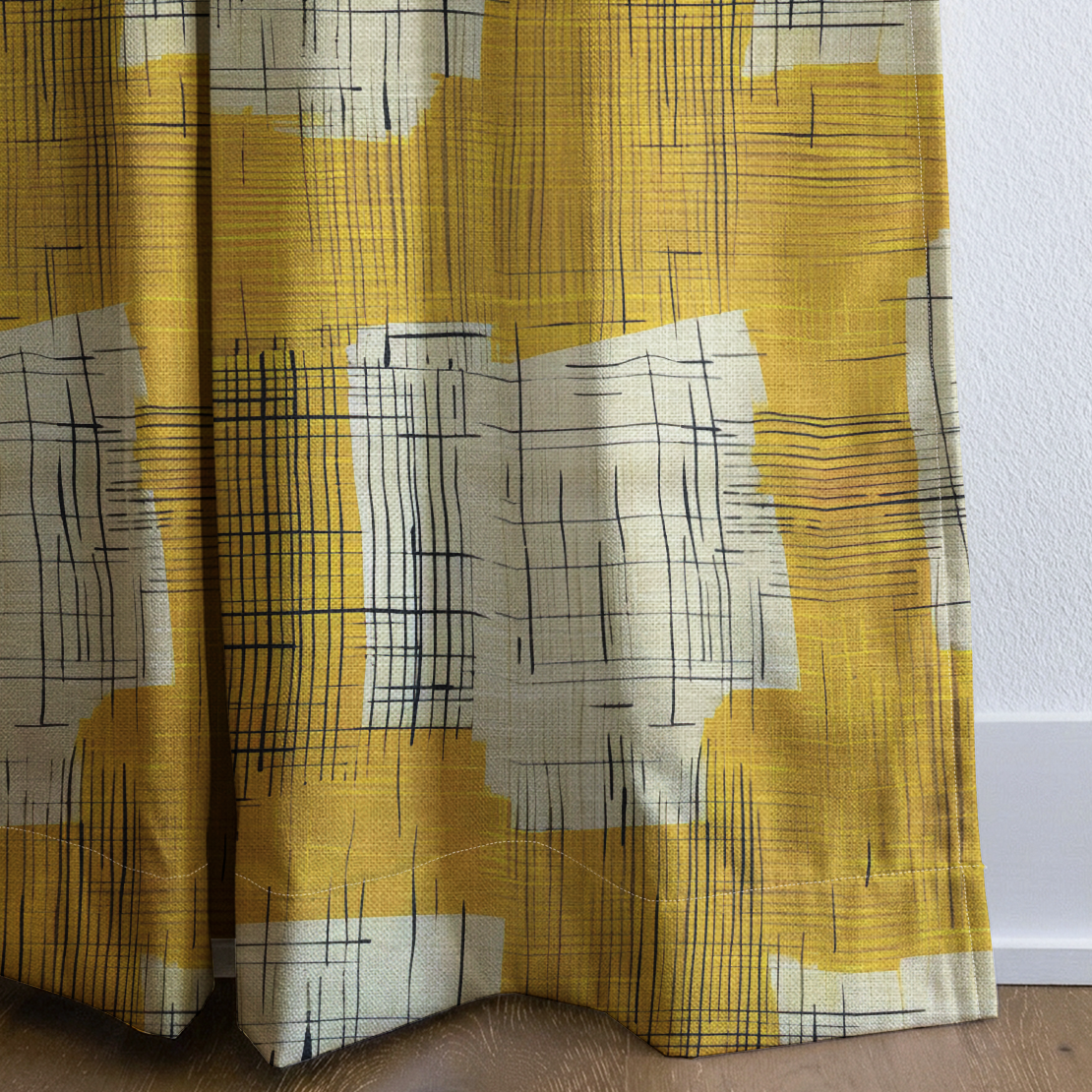 Sunshine Sketch - Drapery — corner closeup