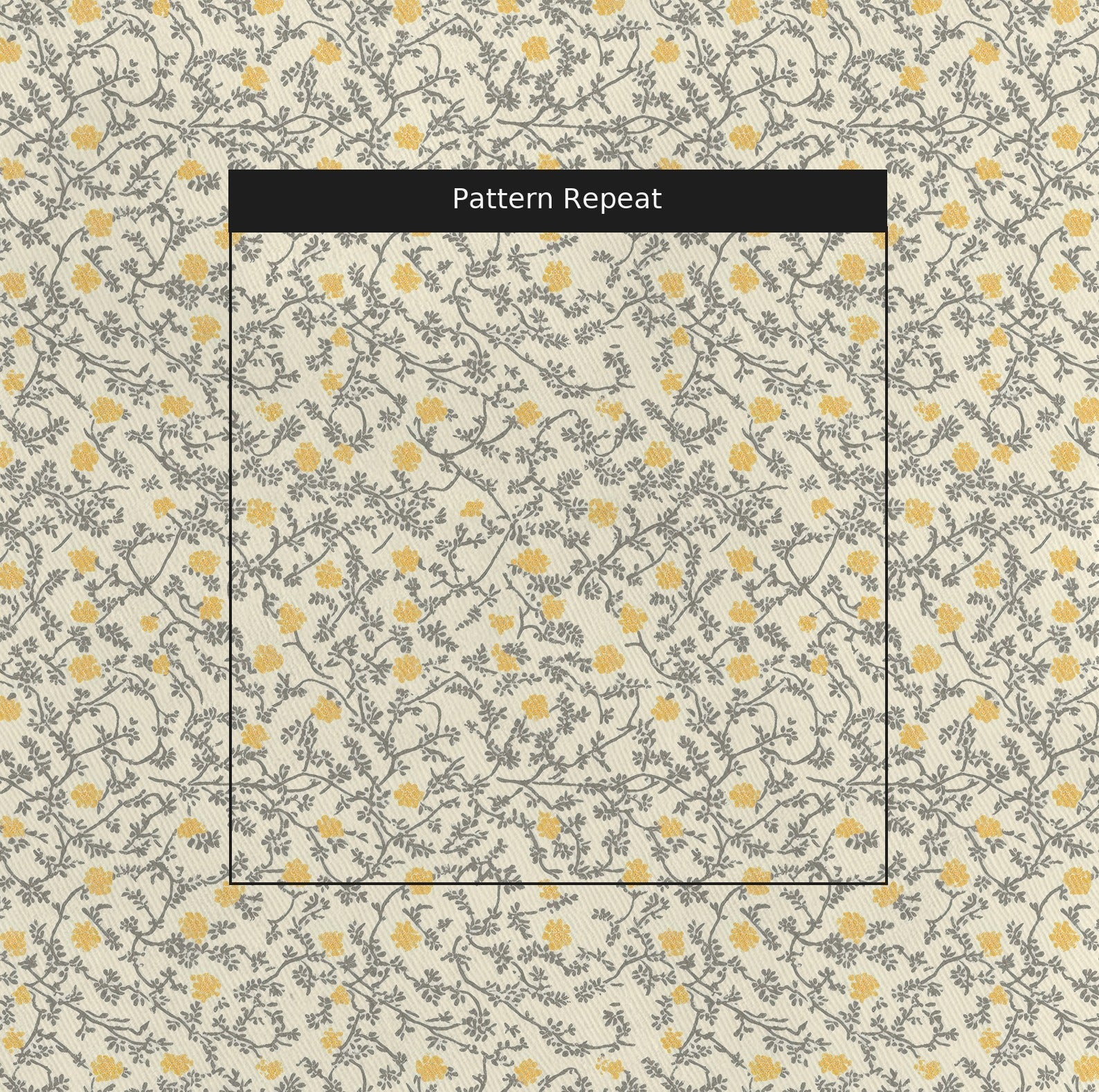 Golden Era Fabric by the Yard — pattern repeat