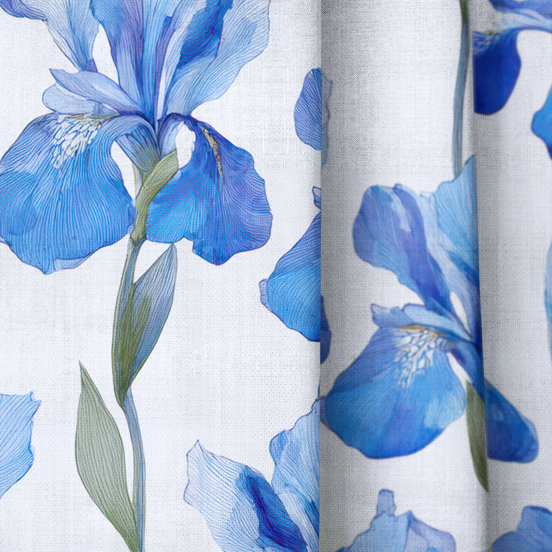 Dream Blue - Drapery — close up