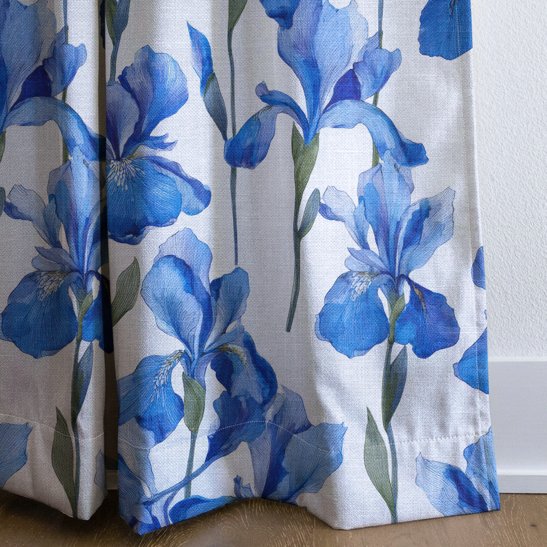 Dream Blue - Drapery — corner closeup