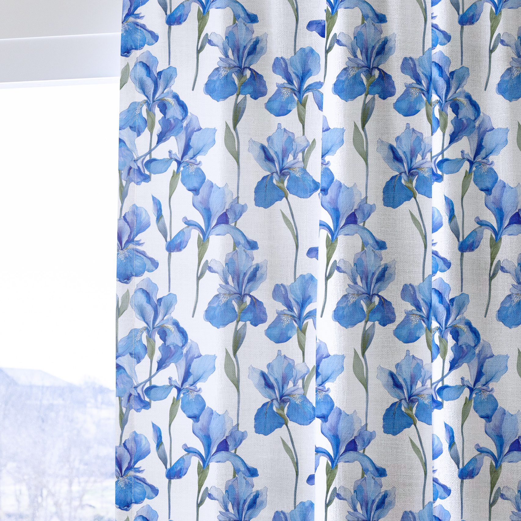 Dream Blue - Drapery — one panel