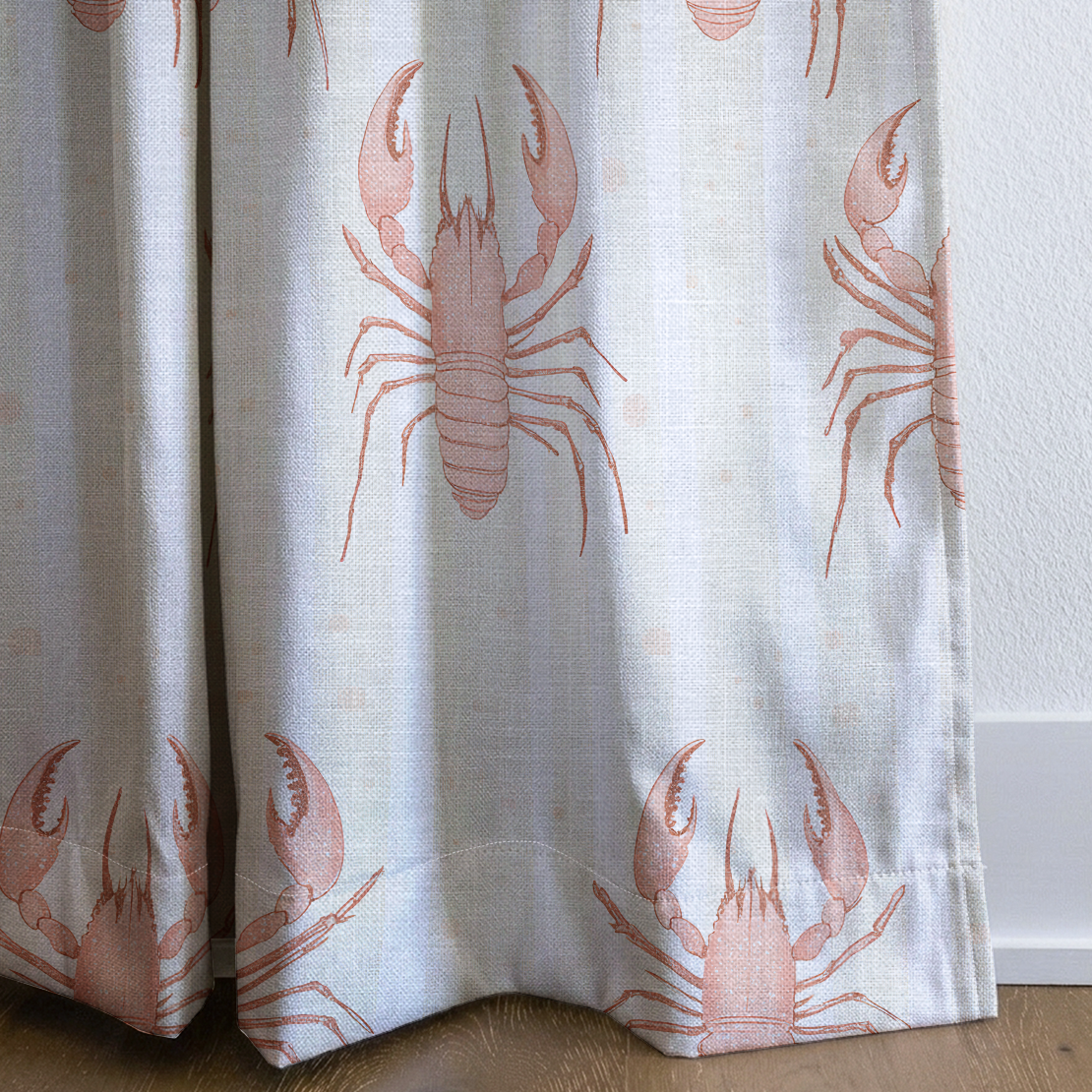 Larry Lobsters - Drapery — corner closeup