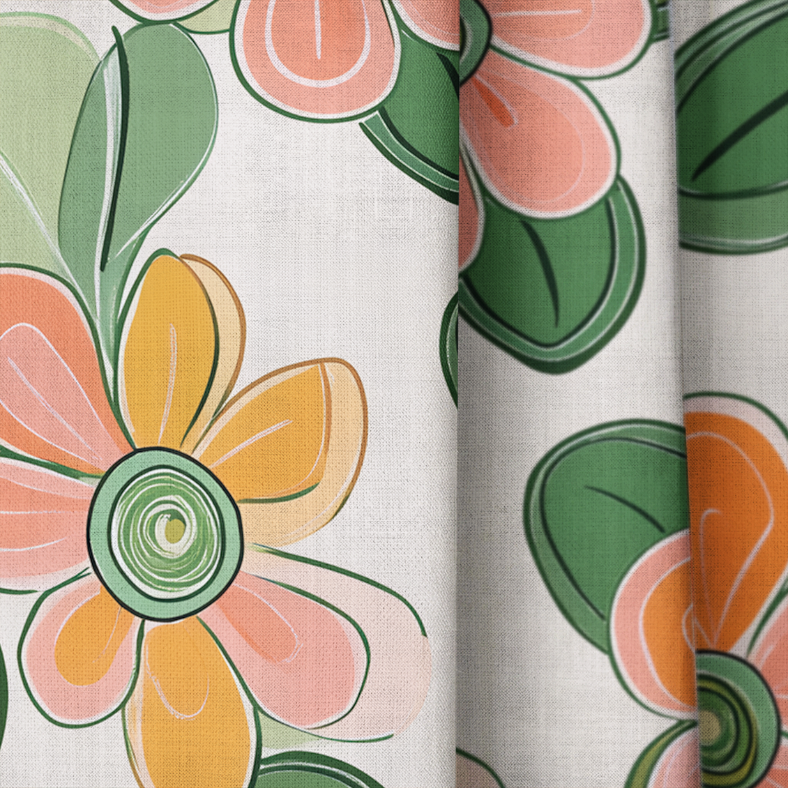Cinnamon - Drapery — close up