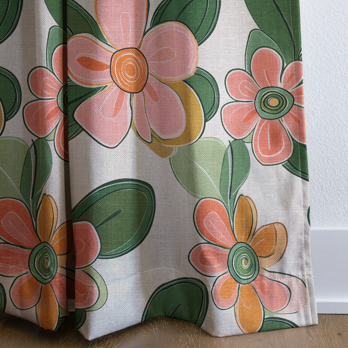Cinnamon - Drapery — corner closeup