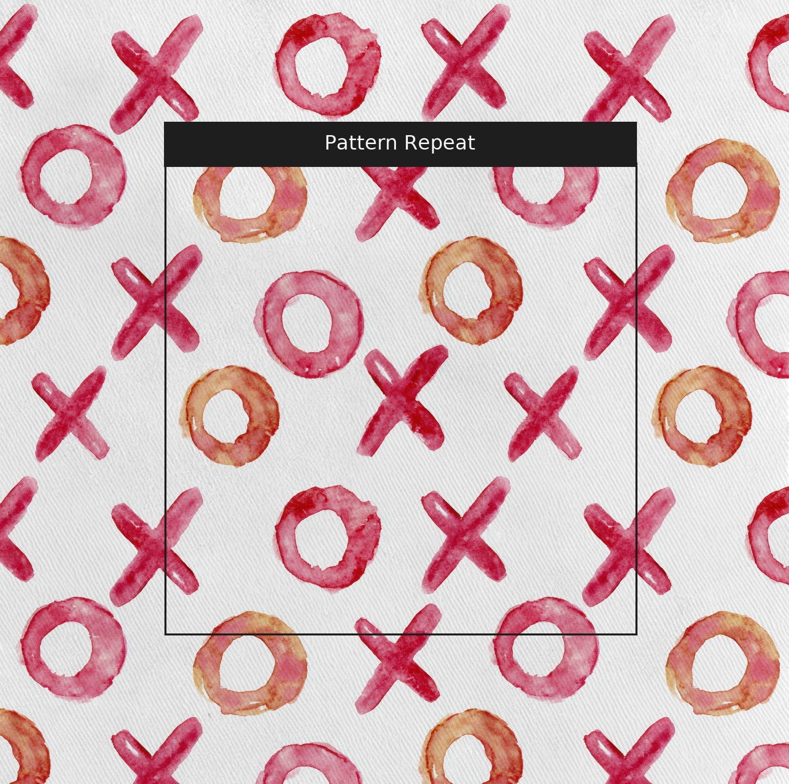 Watercolor Game Fabric by the Yard — pattern repeat