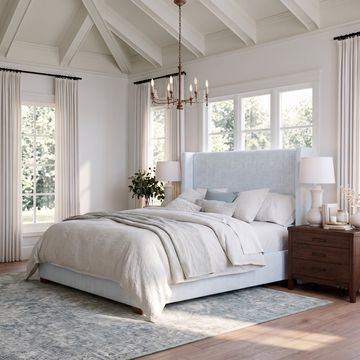The Selene Bed in Classic Harmony