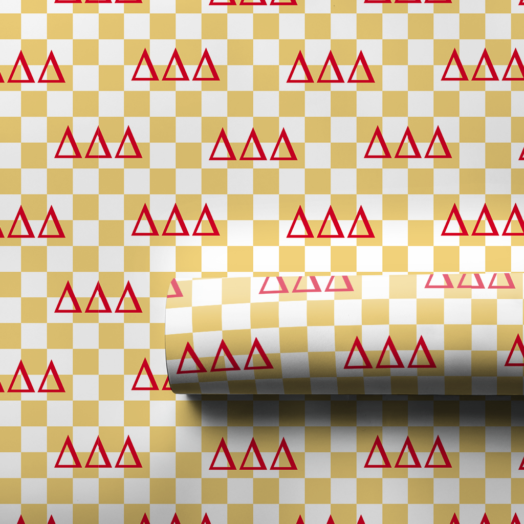 Delta Checkered Icon - Wrapping Paper