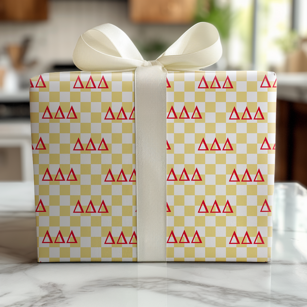 Delta Checkered Icon - Wrapping Paper