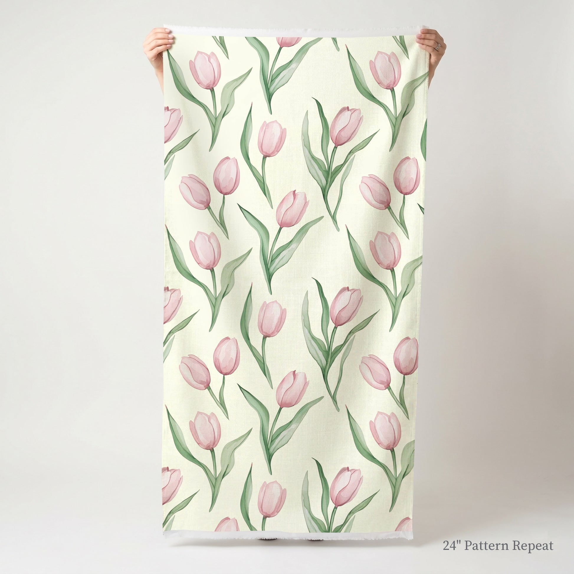 Juliettes Garden Soft Pink Fabric by the Yard
