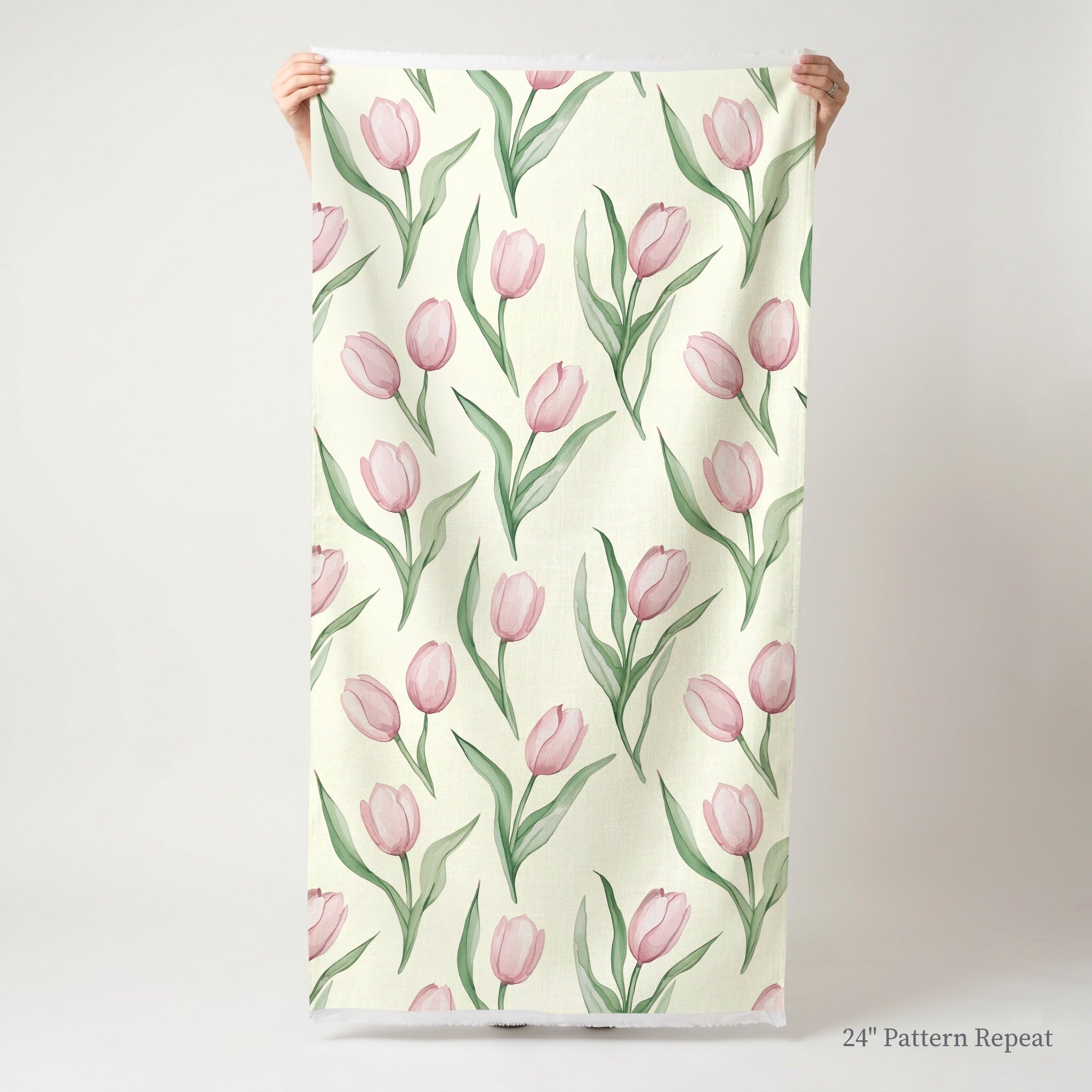 Juliettes Garden Soft Pink Fabric by the Yard