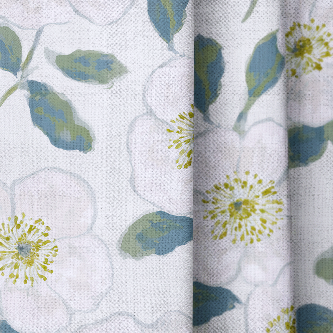 Camellia Coast - Drapery — close up