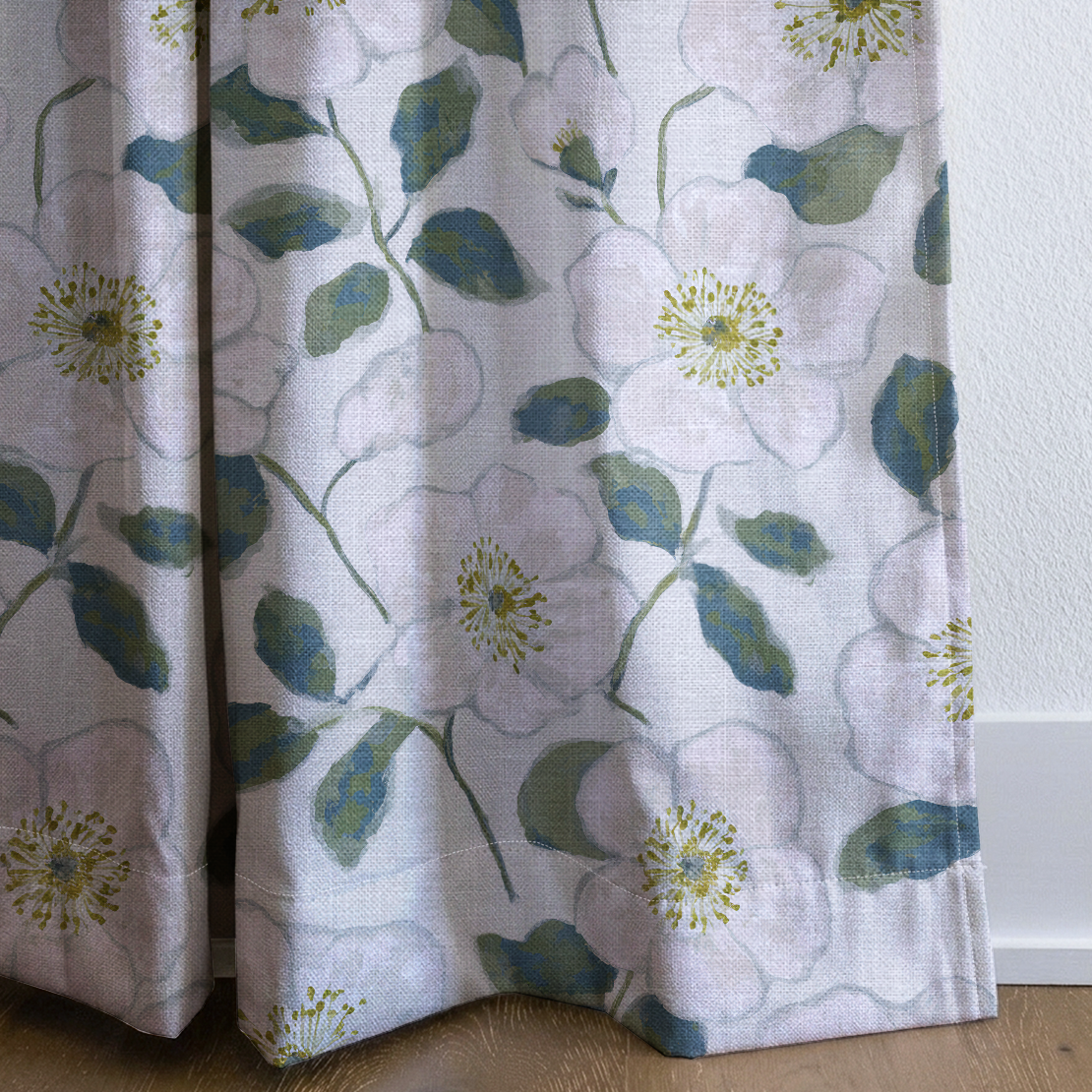 Camellia Coast - Drapery — corner closeup
