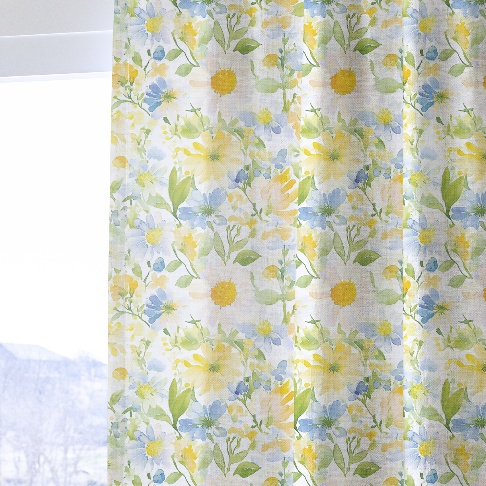 Wildflower Whimsy - Drapery — one panel
