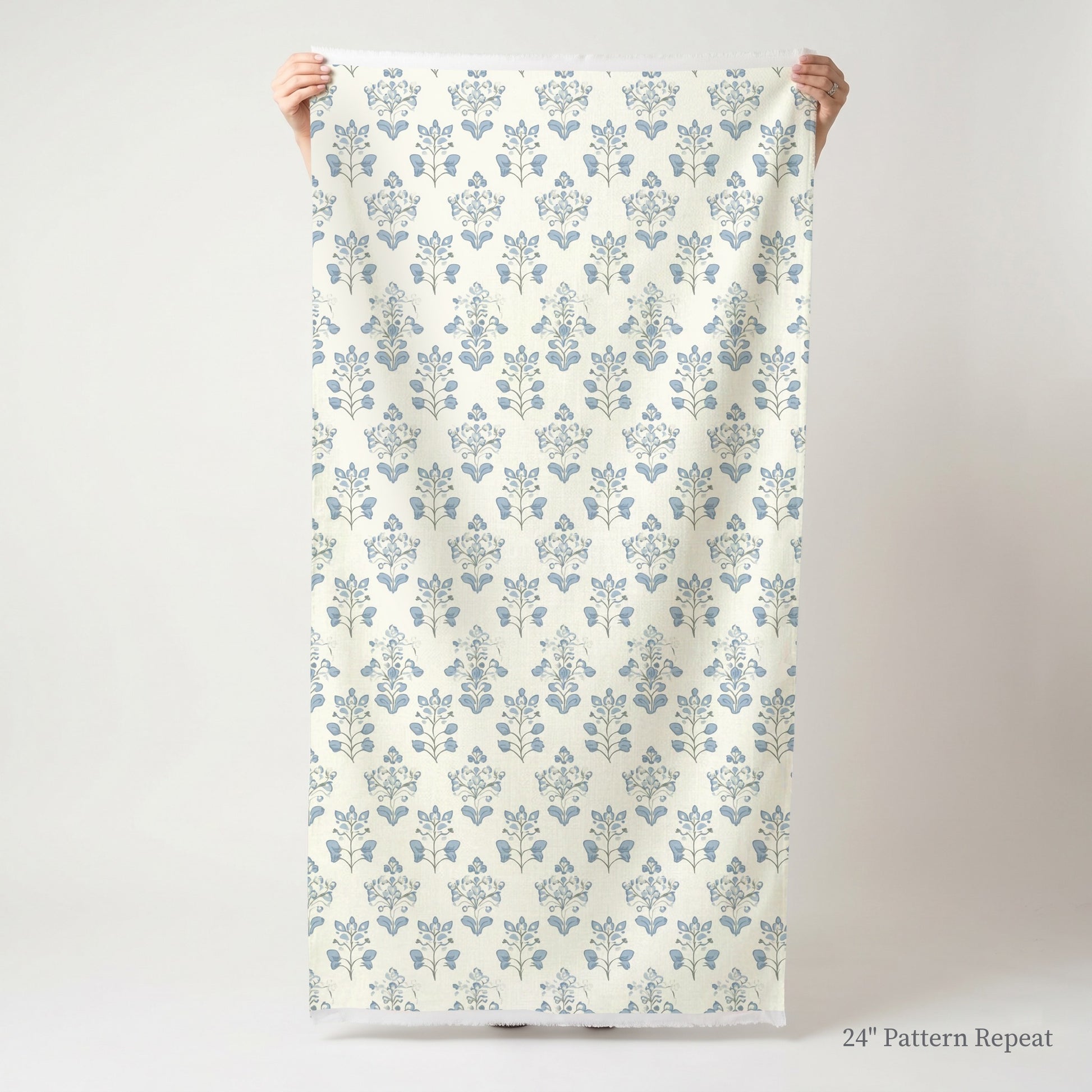 Capri Blue Fabric by the Yard