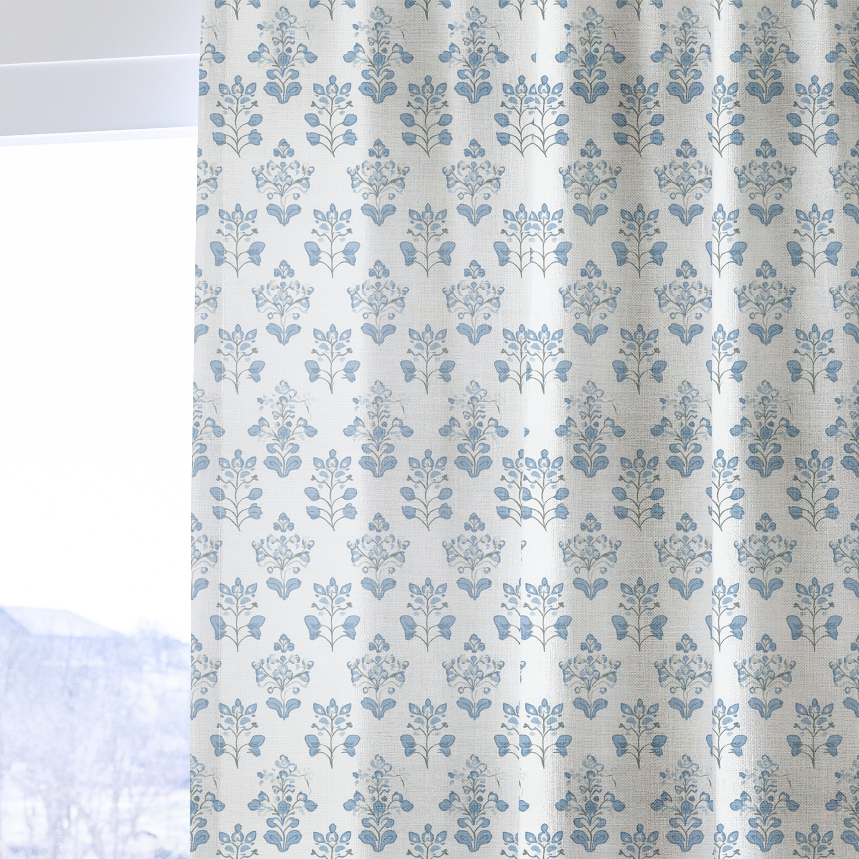 Capri Blue - Drapery — one panel