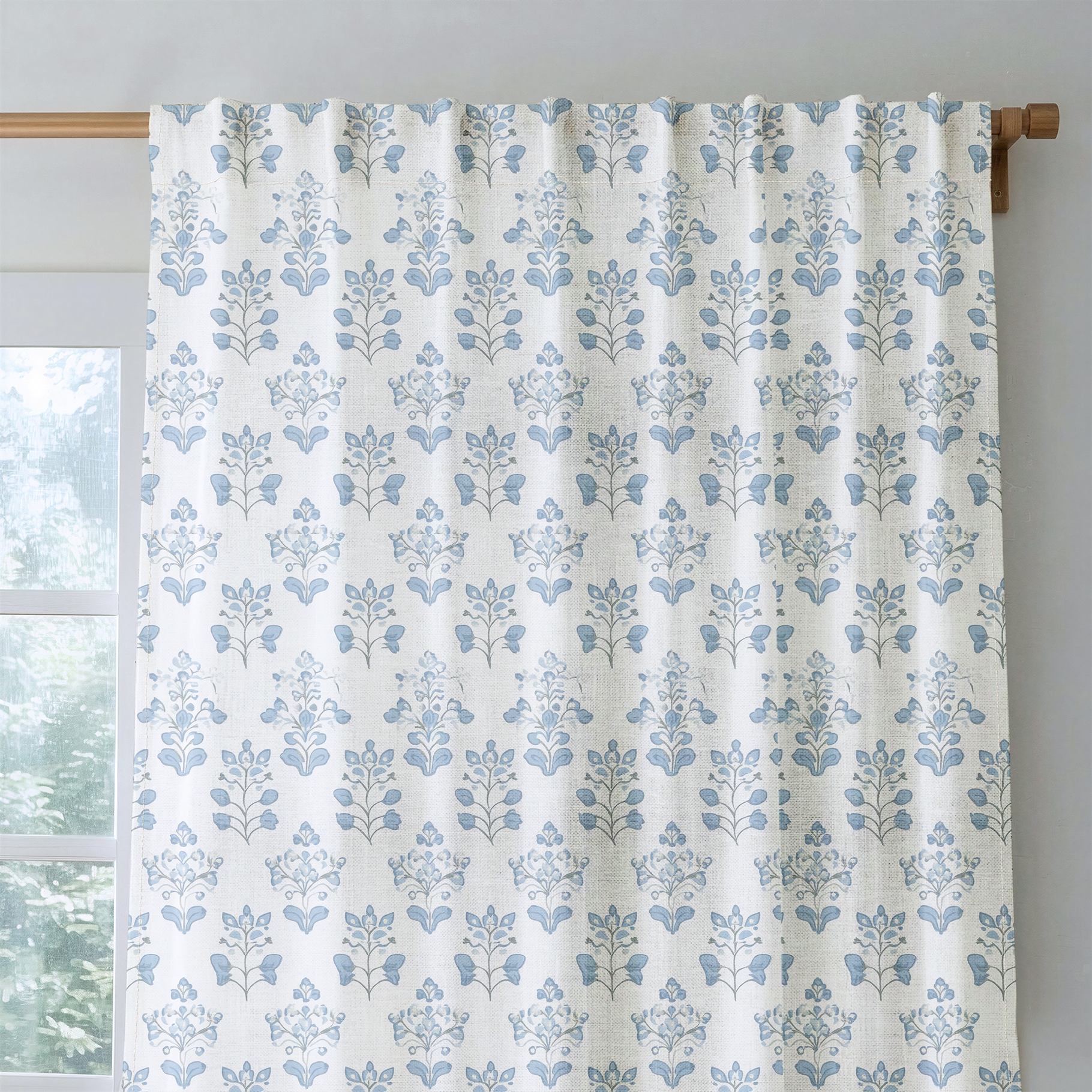 Capri Blue - Drapery — rod