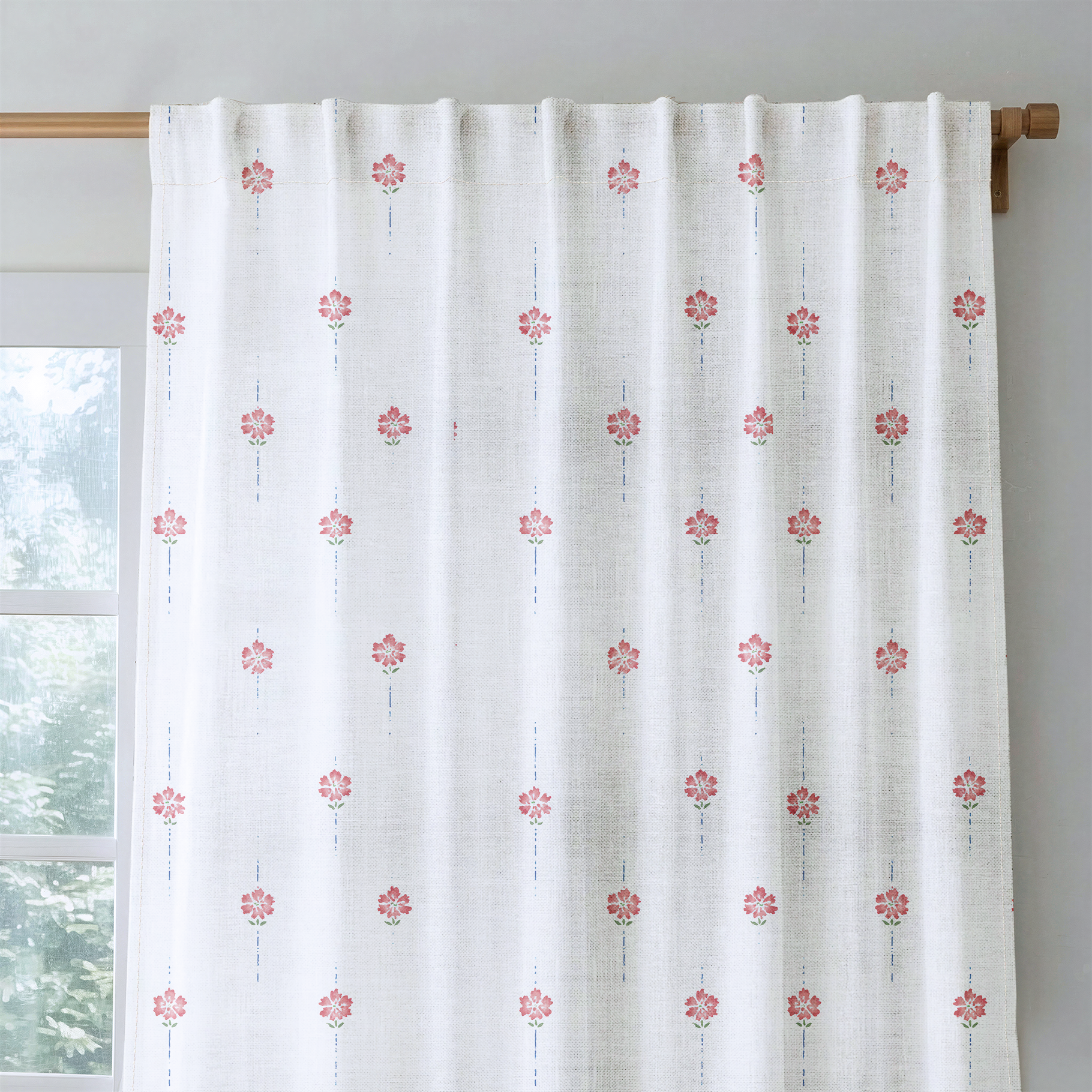 Poppy Dots - Drapery — rod