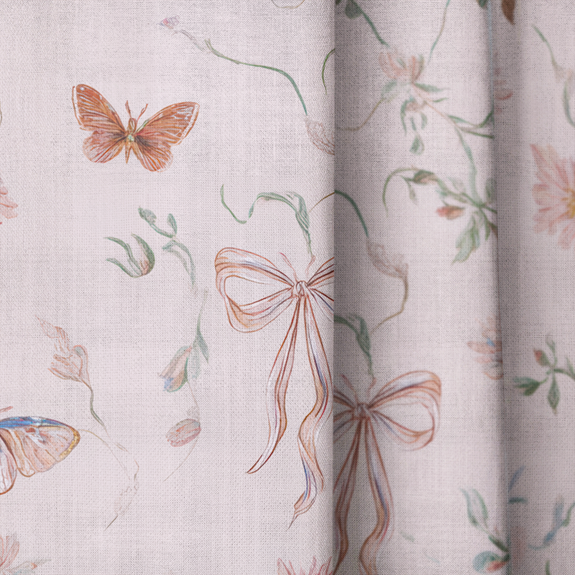 Butterfly Parlour - Drapery — close up
