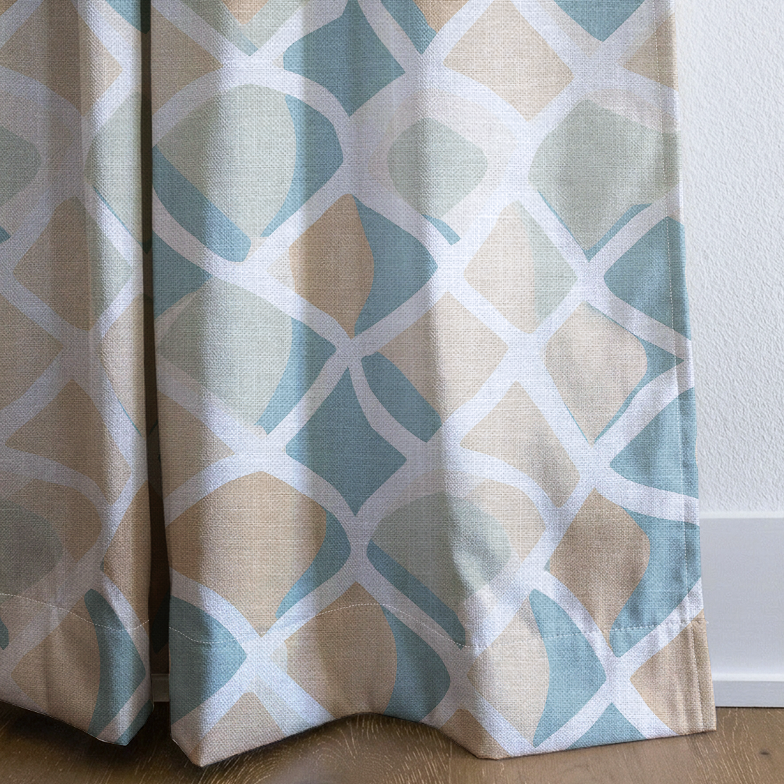 Waves - Drapery — corner closeup