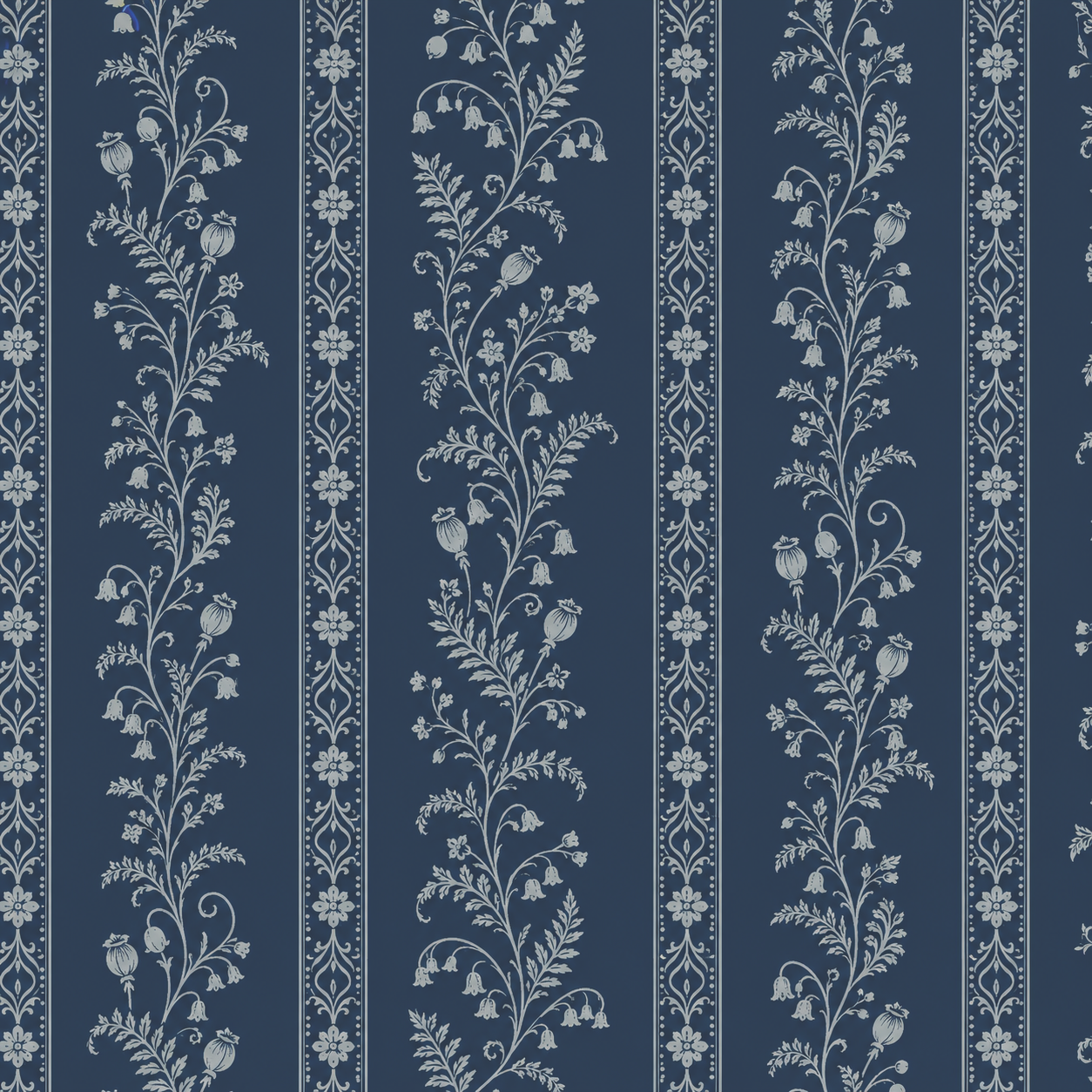 Benjamin Toile Stripes Wallpaper