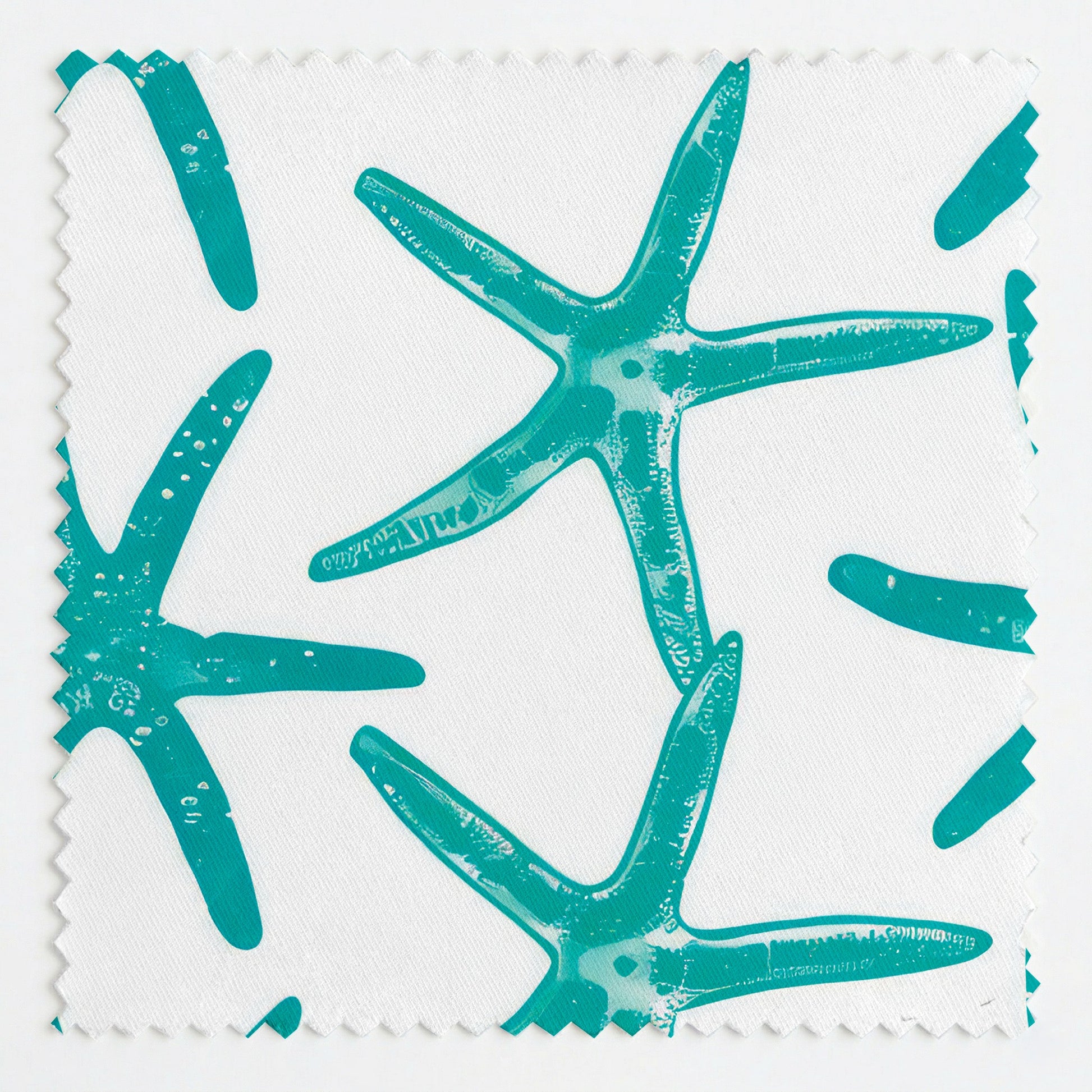 Aqua Starlets Fabric by the Yard