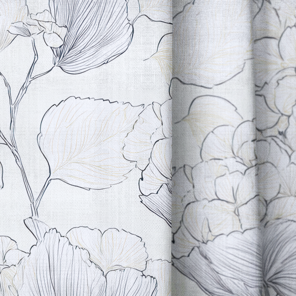 Hydrangea Lining - Drapery — close up