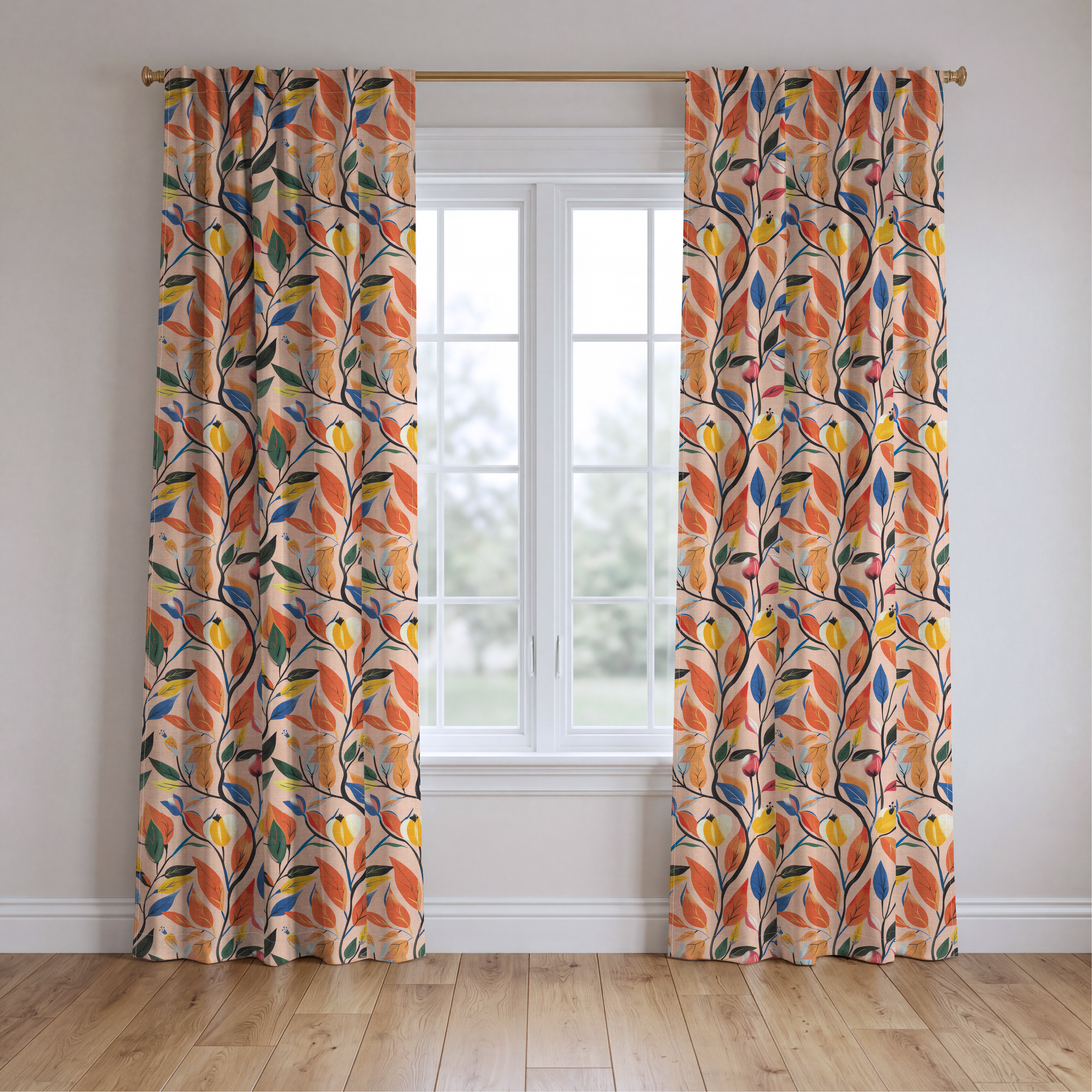 Autumn Whisper - Drapery — two panels