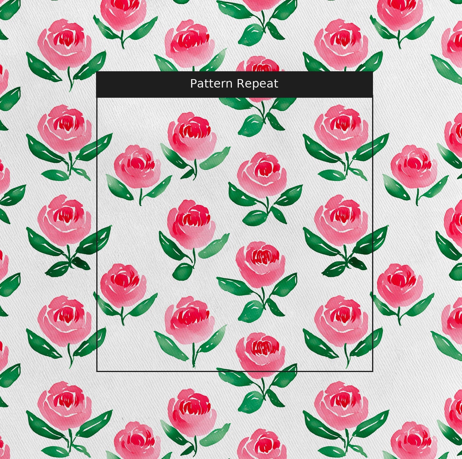 Rosé All Day Fabric by the Yard — pattern repeat