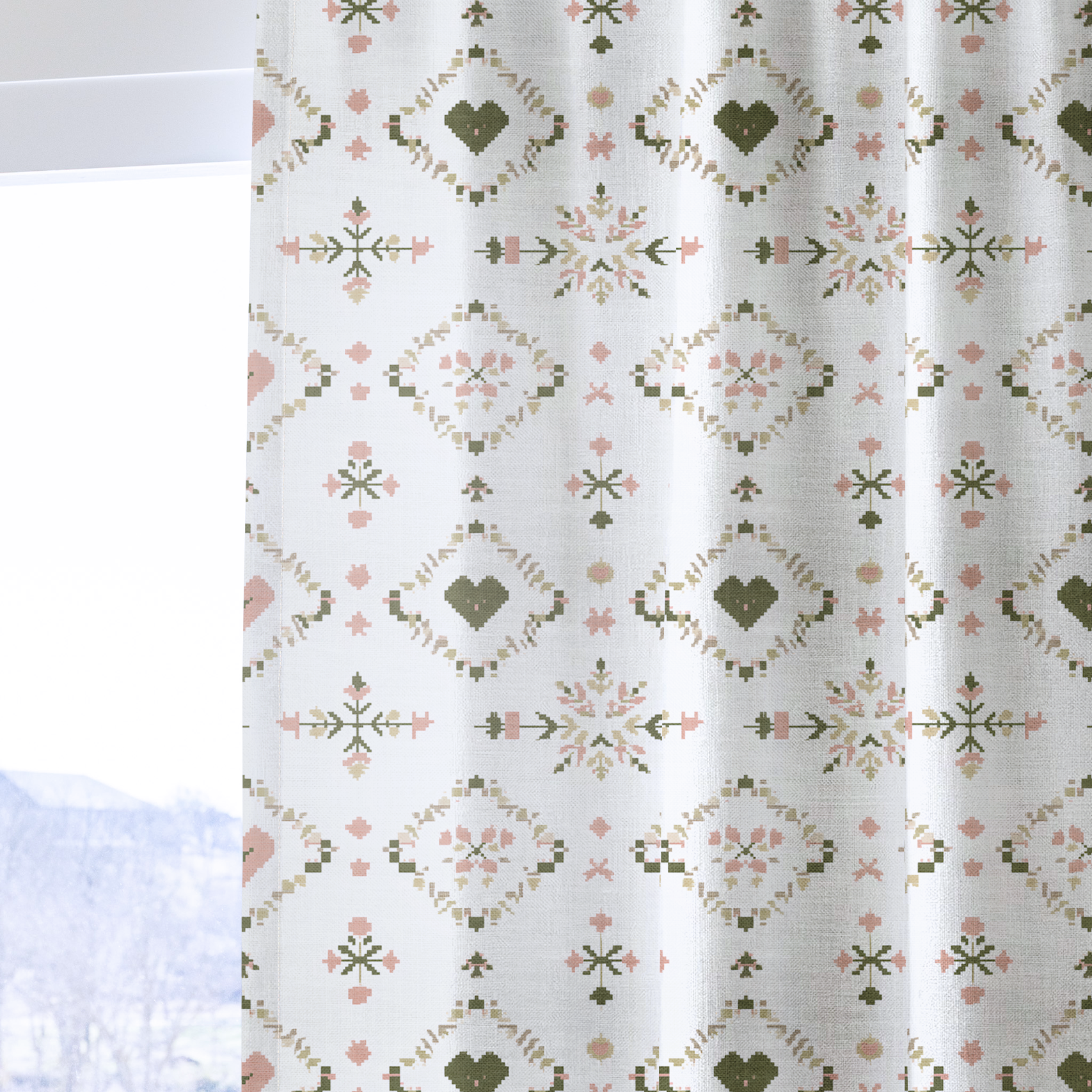 Heartland Stitch - Drapery — one panel