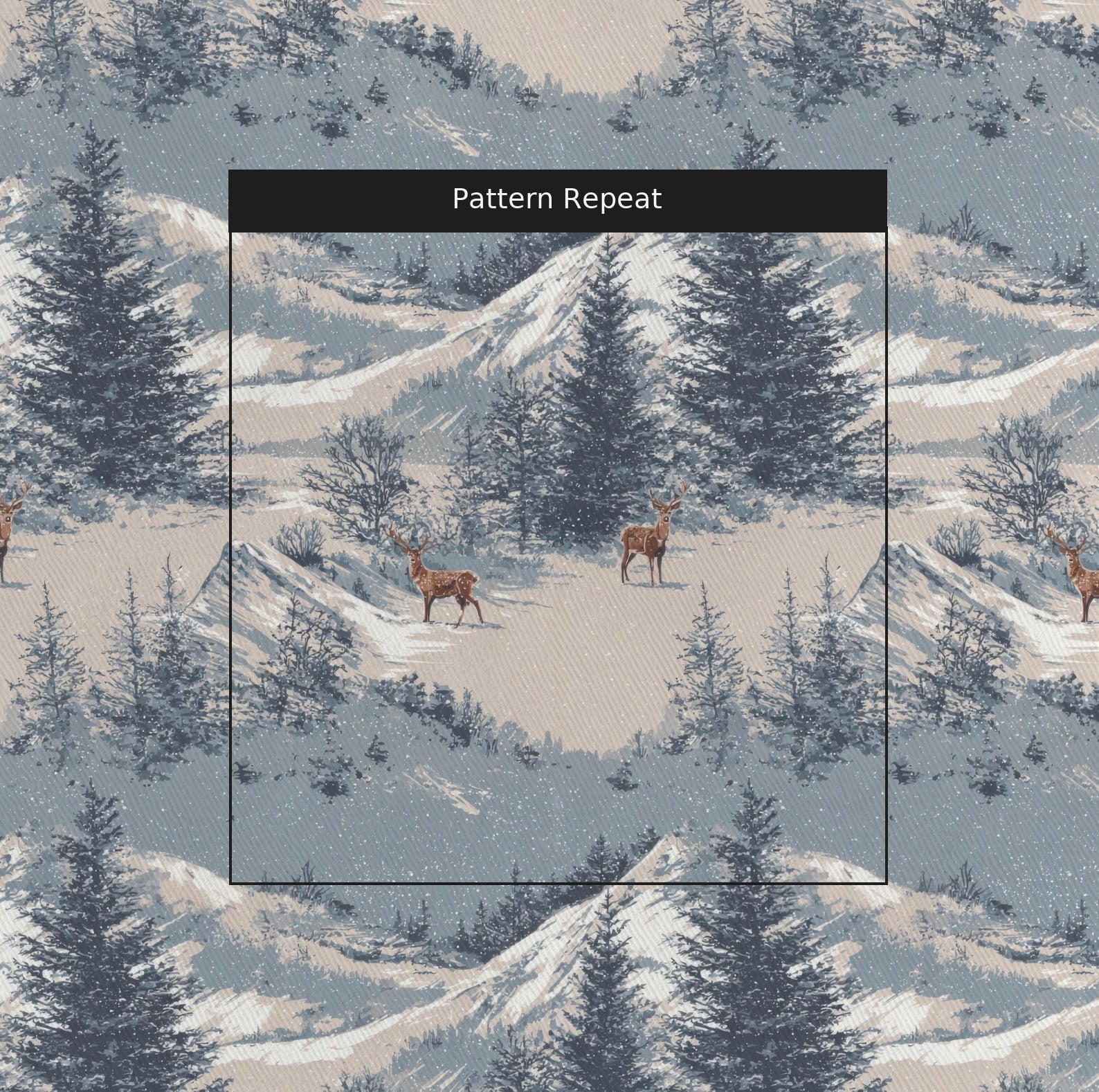 Deer Valley Fabric by the Yard — pattern repeat