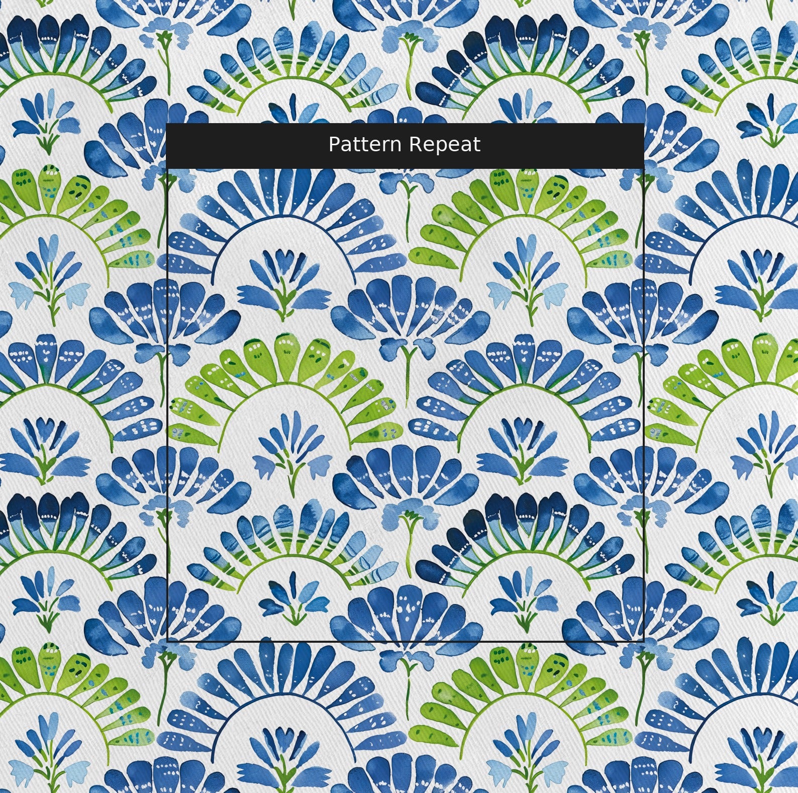 Daphne Fabric by the Yard — pattern repeat