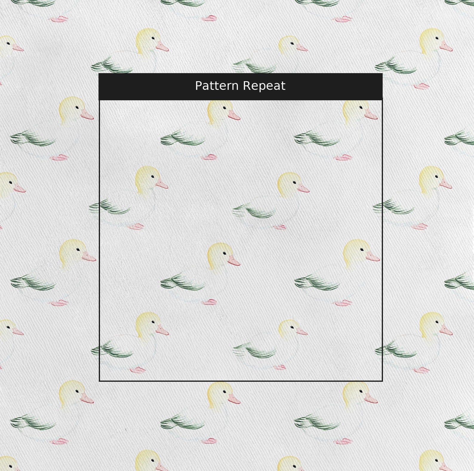 Mallards Fabric by the Yard — pattern repeat