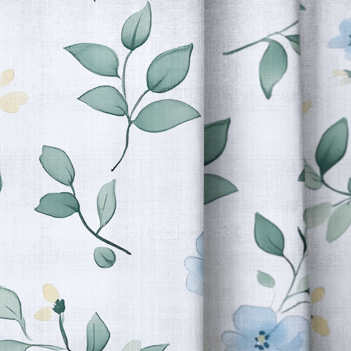 Bluebell Whimsy - Drapery — close up