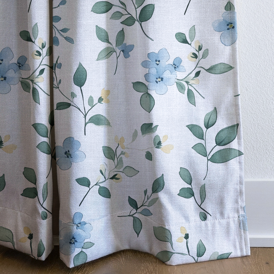 Bluebell Whimsy - Drapery — corner closeup